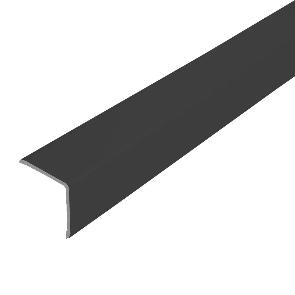 Cornière de protection d'angle à angle droit en aluminium noir revêtu par poudrage avec aspect mat #A0005070
#A0005071