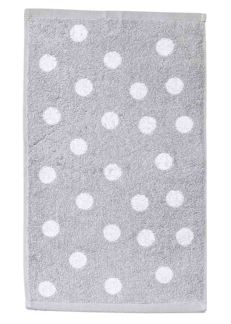 Dots zilvergrijs_Gastendoek