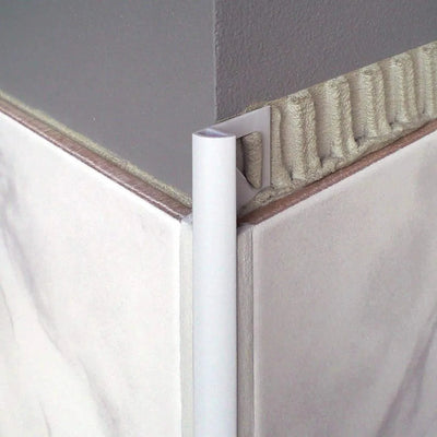 Viertelkreisprofil Aluminium weiß – Ansicht 2