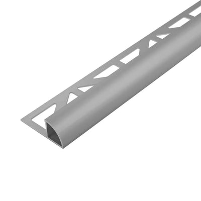 DURAL profilé quart de rond alu gris béton pour carrelage