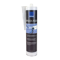 Witte lijmkoker van de DURAL Speed-Flex montagelijm met etiket