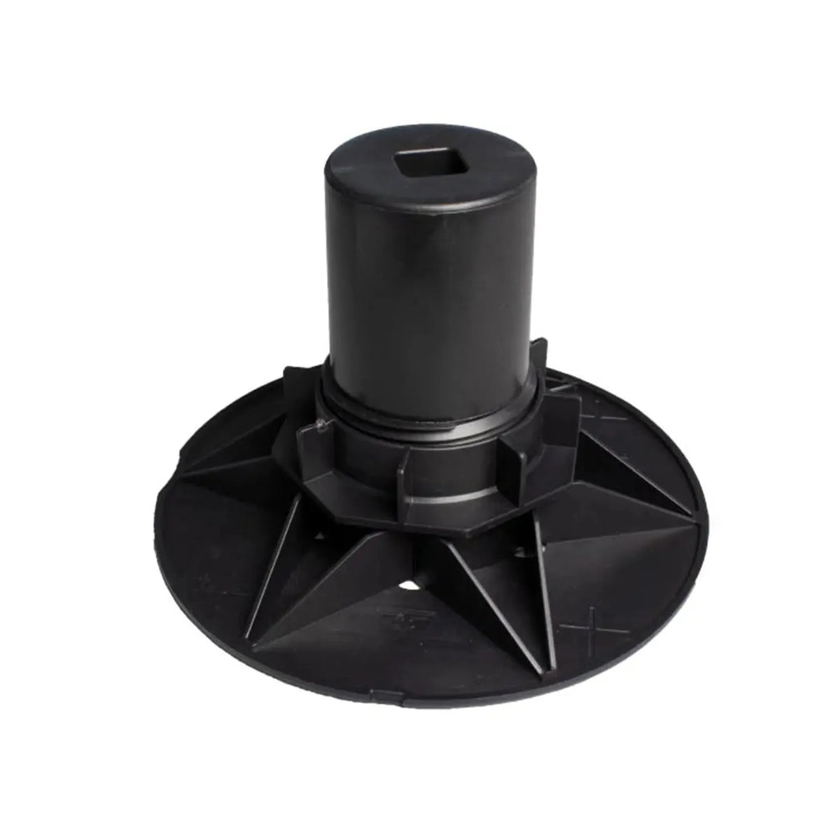 Close-up black DURAL pedestal base Flexibal BAO 3 #A0003358 #A0003359