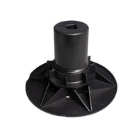 Close-up black DURAL pedestal base Flexibal BAO 3 #A0003358 #A0003359