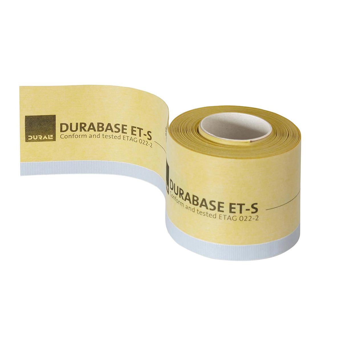 Bande d'étanchéité de baignoire jaune DURAL DURABASE ET-S sur un rouleau
