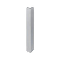 120 mm Außenecke Balkonwinkelprofil T-Form. Silber eloxierte Oberfläche #A0003282
