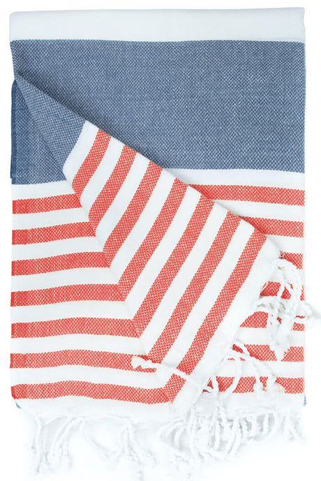 Hamamdoek blau-rood