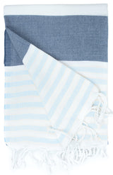 Hamamdoek blauw-lichtblauw