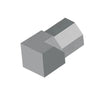 DURAL Innenecken Diamantprofil betongrau - 9 mm