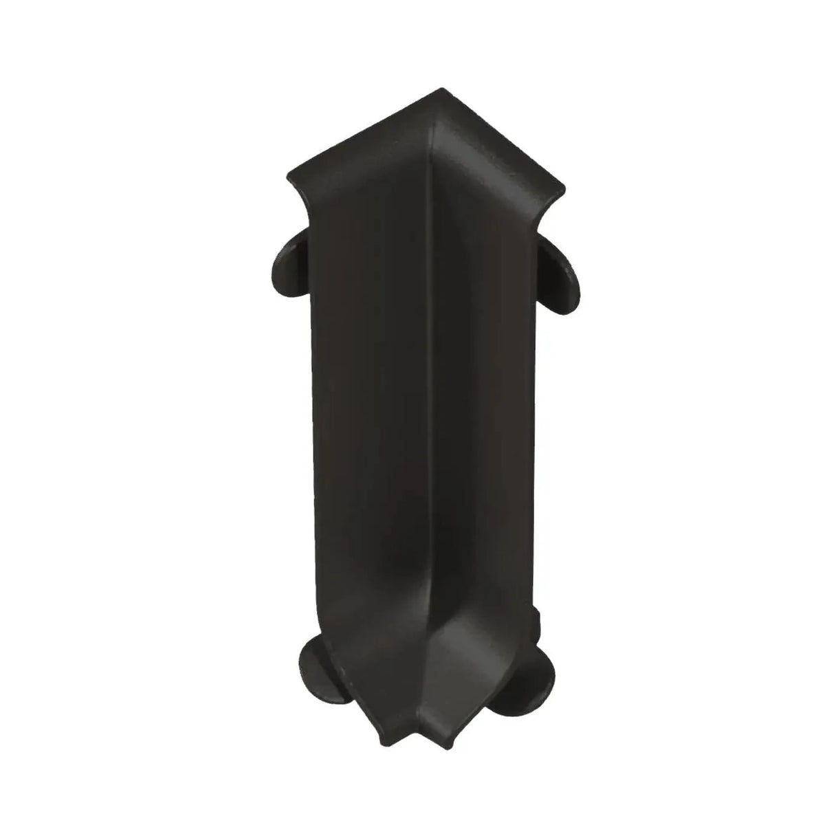 Detailed view of a black powder-coated inside corner skirting board aluminium with matt appearance #A0005091
#A0005096