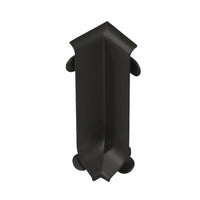 Detailed view of a black powder-coated inside corner skirting board aluminium with matt appearance #A0005091
#A0005096