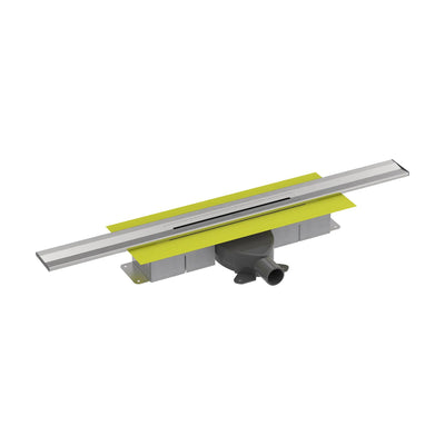 Caniveau de douche set complet réductible mur