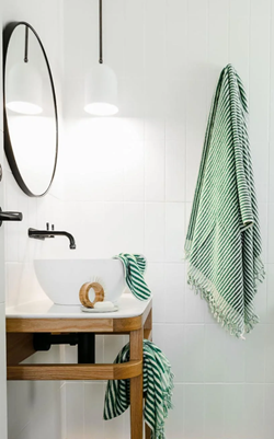 Luxe hamamdoek pip groen
