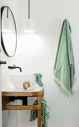 Luxe hamamdoek pip groen