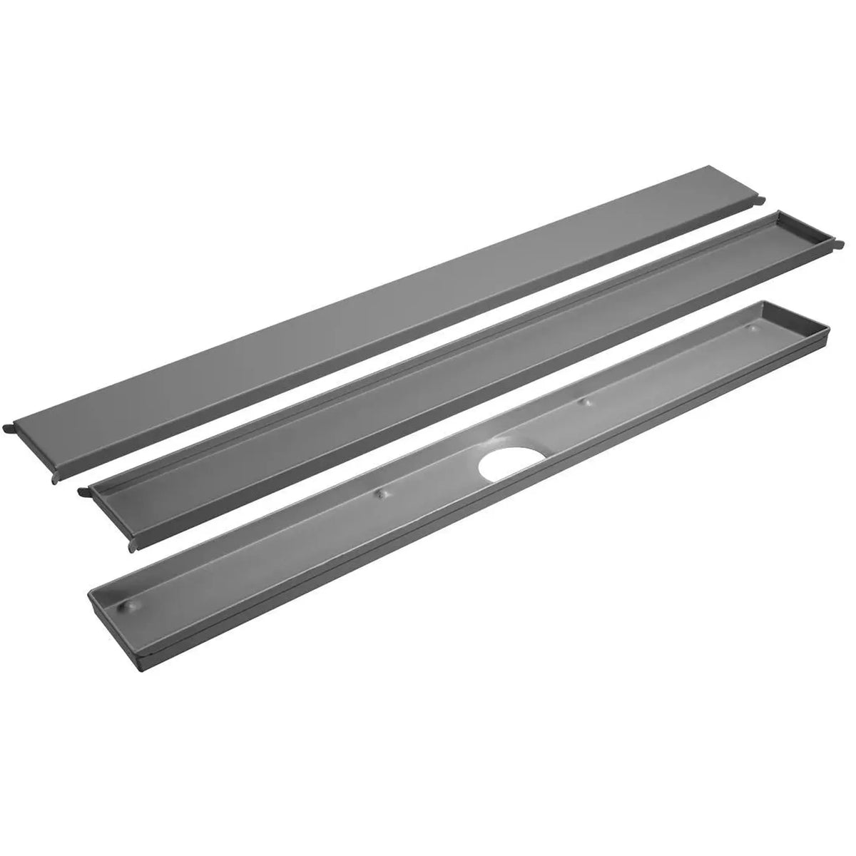 Caniveau de douche carrelable MyVarioLine revêtu gris béton #A0005130 #A0005139 #A0005148 #A0005160 #A0005172