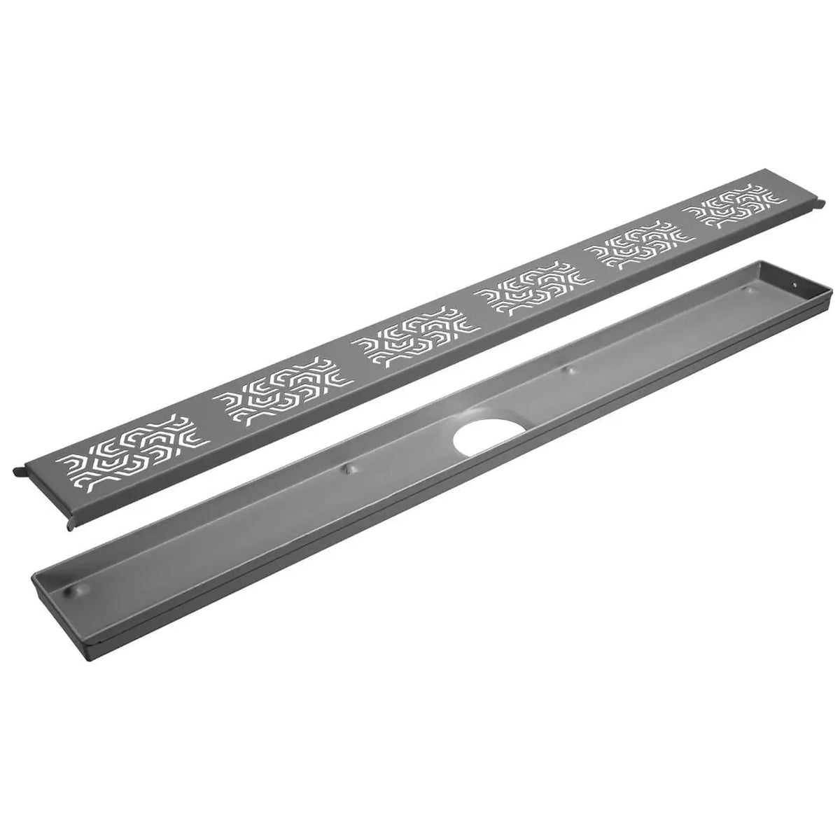 Caniveau de douche MyVarioLine avec motif Penta revêtu gris béton #A0005133 #A0005142 #A0005153 #A0005165 #A0005175