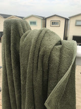 Olijfgroen strandlaken 100x200