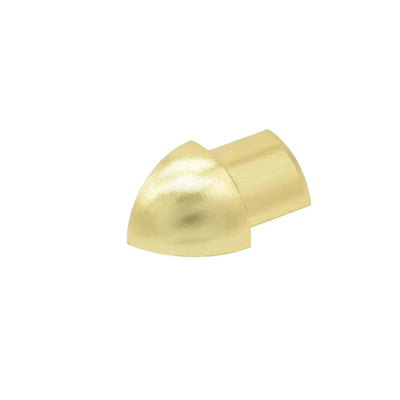 Pièces d'angles extérieurs pour profilé quart de rond alu or