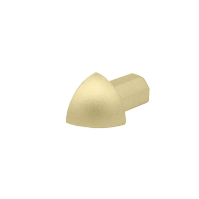 Pièces d'angles extérieurs pour profilé quart de rond alu or – Vue 2