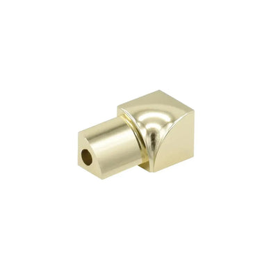 Pièces d'angles intérieurs pour profilé quart de rond alu or – Vue 2