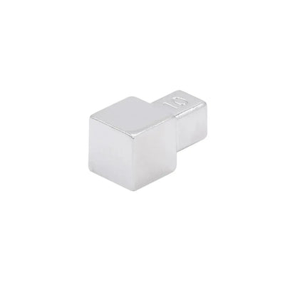 Pièces d'angles pour profilé de finition carré alu argent