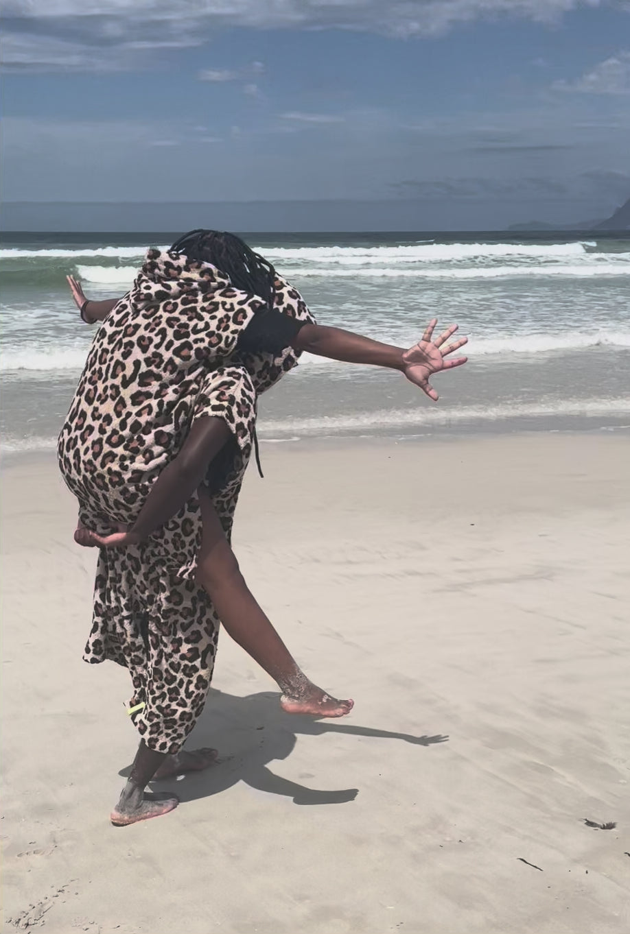 Surfponcho tijgerprint