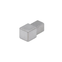 Cube-shaped corner piece square profile made of brushed stainless steel with slight grinding pattern and mounting pin #A0001775
#A0001786
#A0001798
#A0001806
#A0002781