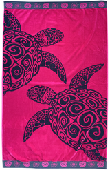 Strandlaken Turtle roze