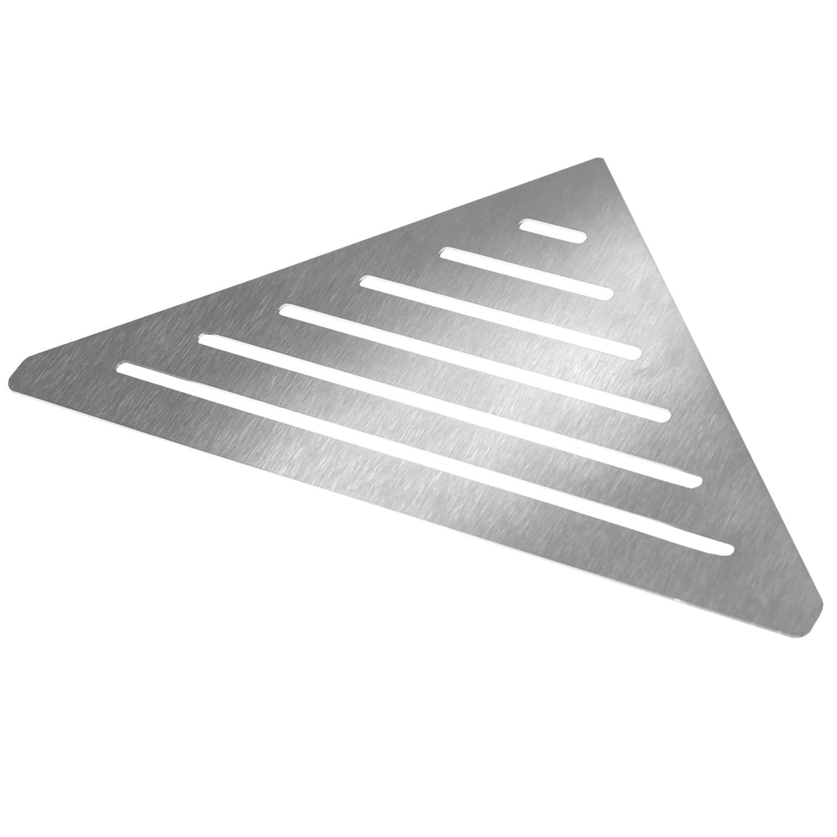 Detail image TI-SHELF triangular stainless steel shelf with Line pattern #A0004344