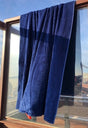 Velours strandlaken donkerblauw