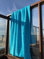 Velours strandlaken turquoise