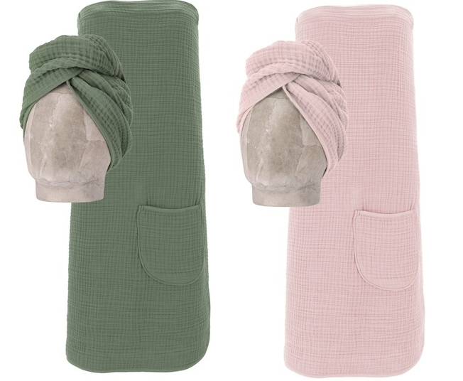 Wellness sauna pakket olijf en roze