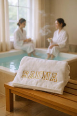 Embroidered beach towel
