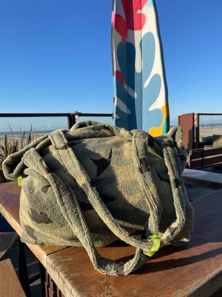 XXL baddstof strandtas Camo