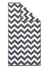 Zigzag antraciet_Handdoek