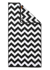 Zigzag zwart_Handdoek
